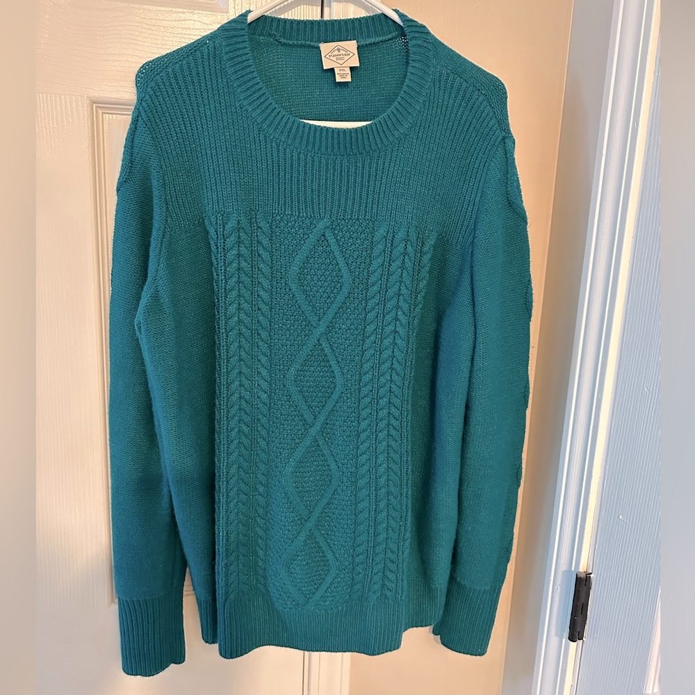 Teal green Sweater-XXL St Johns Bay